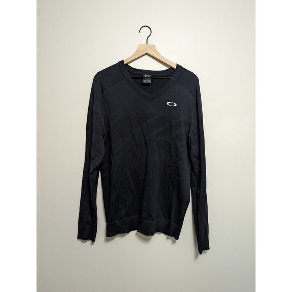 Y2K Oakley Black Long Sleeve Shirt Mens Large - Picture 1 of 4